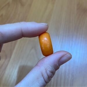 Bakelite Tangerine Orange Vintage Retro Art Deco Ring
